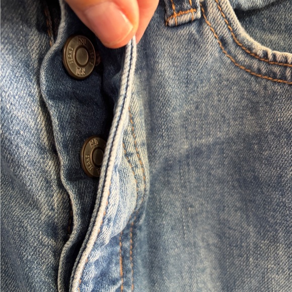 RSQ Vintage High Rise  Denim Button Fly Shorts. Size 9/29 juniors - Picture 6 of 9